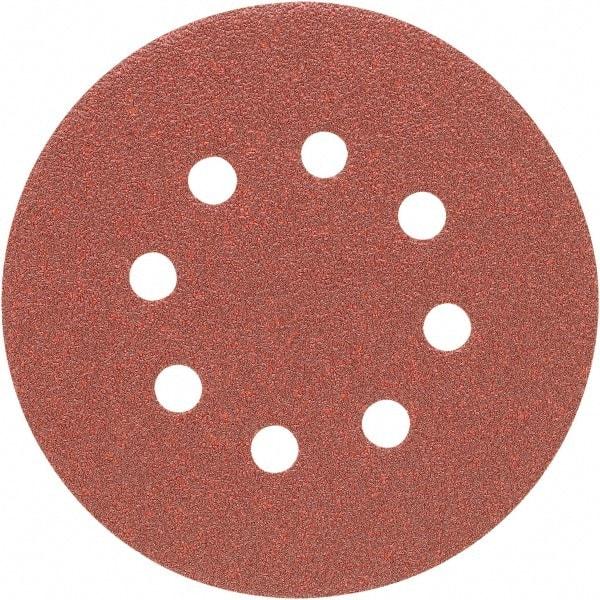 Porter-Cable - 5" Diam, 80 Grit, Aluminum Oxide Hook & Loop Disc - Medium Grade, Coated, C Weight Paper Backing, - Benchmark Tooling