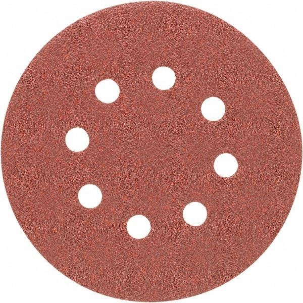 Porter-Cable - 5" Diam, 40 Grit, Aluminum Oxide Hook & Loop Disc - Coarse Grade, Coated, C Weight Paper Backing, - Benchmark Tooling