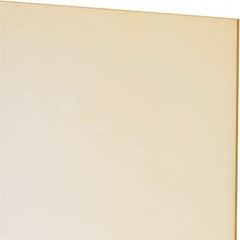 Made in USA - 1/16" Thick x 12" Wide x 1' Long, Polyurethane Sheet - Natural, 80A Hardness, ±0.010 Tolerance - Benchmark Tooling