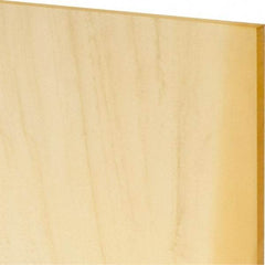 Made in USA - 1/8" Thick x 12" Wide x 1' Long, Polyurethane Sheet - Natural, 80A Hardness, ±0.010 Tolerance - Benchmark Tooling