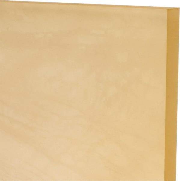 Made in USA - 3/8" Thick x 24" Wide x 1' Long, Polyurethane Sheet - Natural, 80A Hardness, ±0.015 Tolerance - Benchmark Tooling