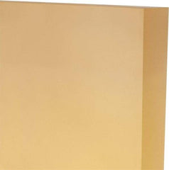 Made in USA - 1" Thick x 24" Wide x 1' Long, Polyurethane Sheet - Natural, 80A Hardness, ±0.025 Tolerance - Benchmark Tooling