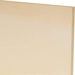 Made in USA - 3/16" Thick x 12" Wide x 1' Long, Polyurethane Sheet - Natural, 90A Hardness, ±0.010 Tolerance - Benchmark Tooling