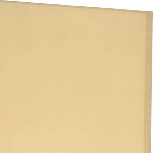 Made in USA - 1/4" Thick x 12" Wide x 1' Long, Polyurethane Sheet - Natural, 90A Hardness, ±0.015 Tolerance - Benchmark Tooling