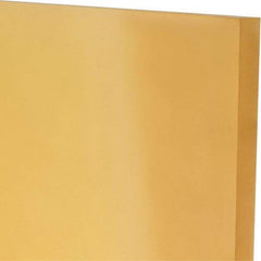 Made in USA - 1/2" Thick x 12" Wide x 1' Long, Polyurethane Sheet - Natural, 90A Hardness, ±0.025 Tolerance - Benchmark Tooling