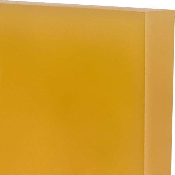 Made in USA - 1" Thick x 12" Wide x 1' Long, Polyurethane Sheet - Natural, 90A Hardness, ±0.025 Tolerance - Benchmark Tooling