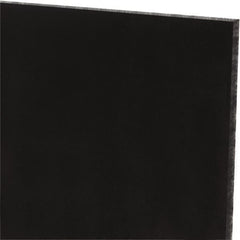 Made in USA - 1/8" Thick x 24" Wide x 2' Long, Polyurethane Sheet - Black, 60A Hardness, ±0.010 Tolerance - Benchmark Tooling