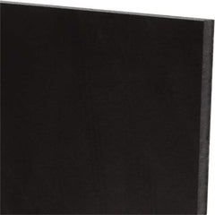 Made in USA - 1/4" Thick x 48" Wide x 2' Long, Polyurethane Sheet - Black, 60A Hardness, ±0.015 Tolerance - Benchmark Tooling