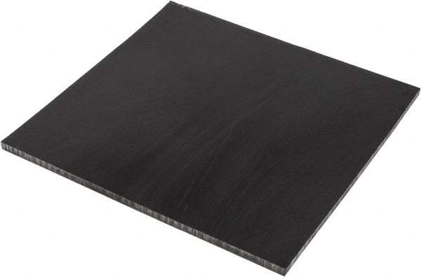 Made in USA - 3/8" Thick x 12" Wide x 1' Long, Polyurethane Sheet - Black, 60A Hardness, ±0.015 Tolerance - Benchmark Tooling