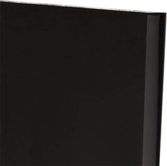 Made in USA - 3/4" Thick x 12" Wide x 1' Long, Polyurethane Sheet - Black, 60A Hardness, ±0.025 Tolerance - Benchmark Tooling