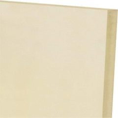 Made in USA - 1/2" Thick x 12" Wide x 1' Long, Polyurethane Sheet - Natural, 60A Hardness, ±0.025 Tolerance - Benchmark Tooling