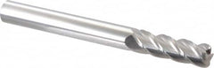 Accupro - 5/8", 4 Flute, Single End, Solid Carbide, 1/8" Corner Radius End Mill - 6" OAL, 40° Helix, Right Hand Flute, 2" LOC, Right Hand Cut - Benchmark Tooling