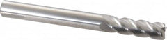 Accupro - 5/8", 4 Flute, Single End, Solid Carbide, 0.045" Corner Radius End Mill - 6" OAL, 40° Helix, Right Hand Flute, 2" LOC, Right Hand Cut - Benchmark Tooling