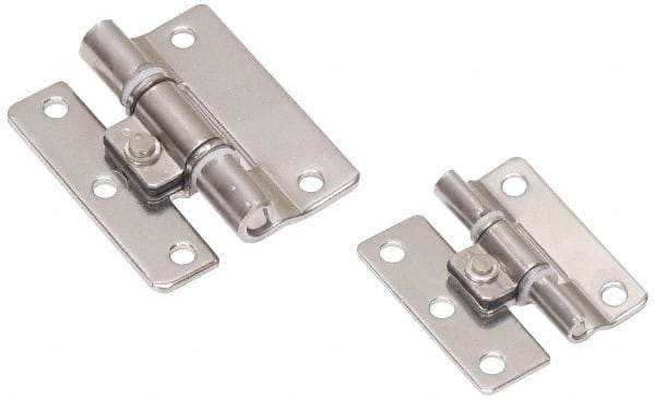 Sugatsune - 1-63/64" Long x 1-11/16" Wide x 5/64" Thick, Stainless Steel Torque Hinge - Stainless Steel, Polished Finish - Benchmark Tooling