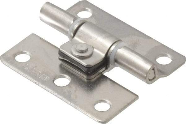 Sugatsune - 1-37/64" Long x 1-25/64" Wide x 3/64" Thick, Stainless Steel Torque Hinge - Stainless Steel, Polished Finish - Benchmark Tooling