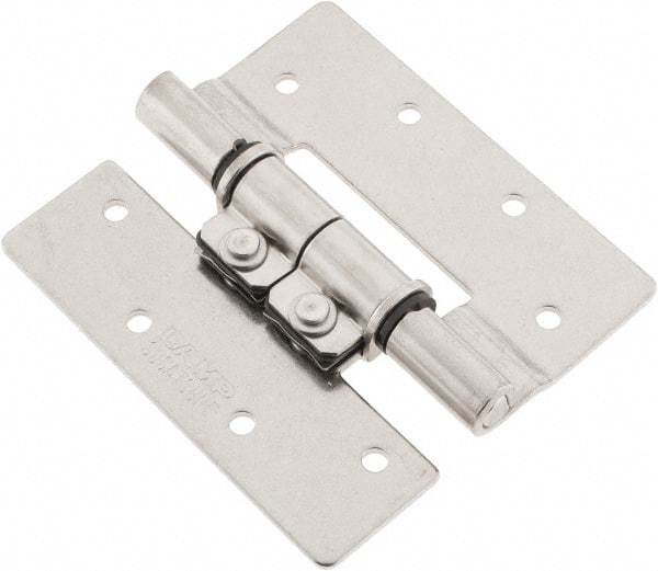 Sugatsune - 3-35/64" Long x 3-1/4" Wide x 5/64" Thick, Stainless Steel Torque Hinge - Stainless Steel, Polished Finish - Benchmark Tooling