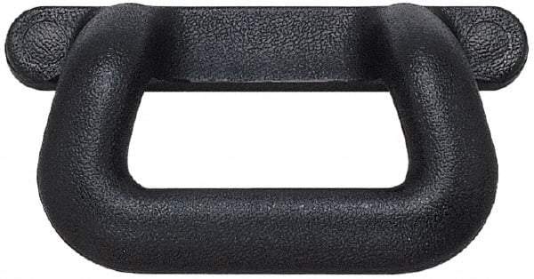 Sugatsune - Polyurethane Around Steel Core Chest Handle - 175mm Wide x 2-39/64" High, Black Coated, 2 Holes - Benchmark Tooling