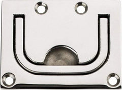 Sugatsune - Polished Finish 316 Stainless Steel Trap Door Ring - 1/4" Mortise Depth, 2-1/4" High x 3" Wide - Benchmark Tooling