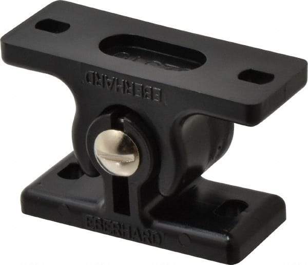 Sugatsune - 2-17/64" Long x 1" Wide x 1-1/4" High, Polyamide Adjustable Knuckle Catch - Black Coated, 18 - 44 Magnetic Force, 18-44 N/Lb Pull Force, 29-59 N/Lb Push Force, 2-41/64" Long Strike, 1-1/4" Wide Strike - Benchmark Tooling