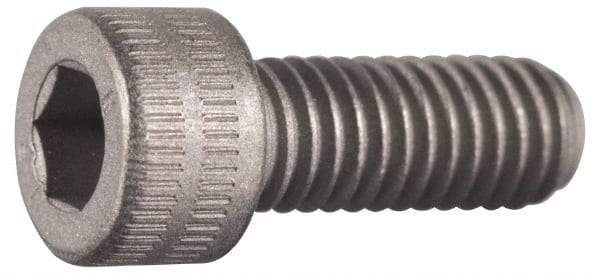 Made in USA - #10-32 UNF Hex Socket Drive, Socket Cap Screw - Grade A-286 Alloy Steel, Passivated Finish, Fully Threaded, 1/2" Length Under Head - Benchmark Tooling