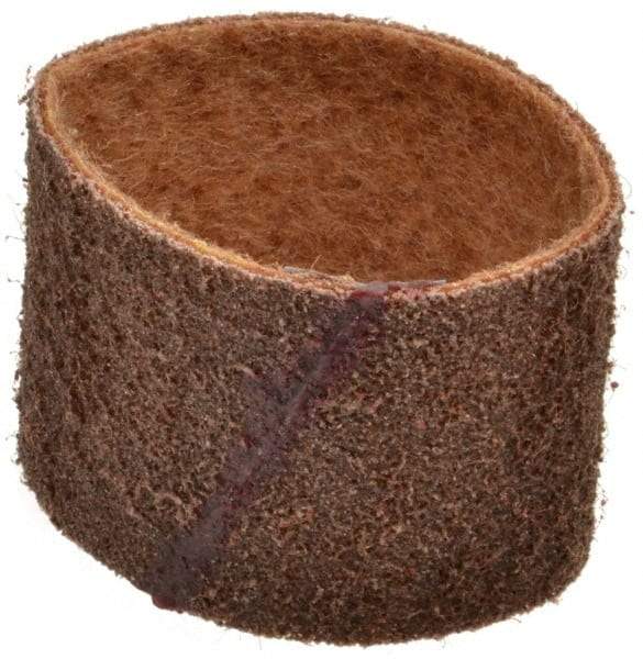 Brite Star - 3" Wide x 10-11/16" OAL, 80 Grit, Aluminum Oxide Abrasive Belt - Aluminum Oxide, Coarse, Nonwoven, Series SC-BS - Benchmark Tooling