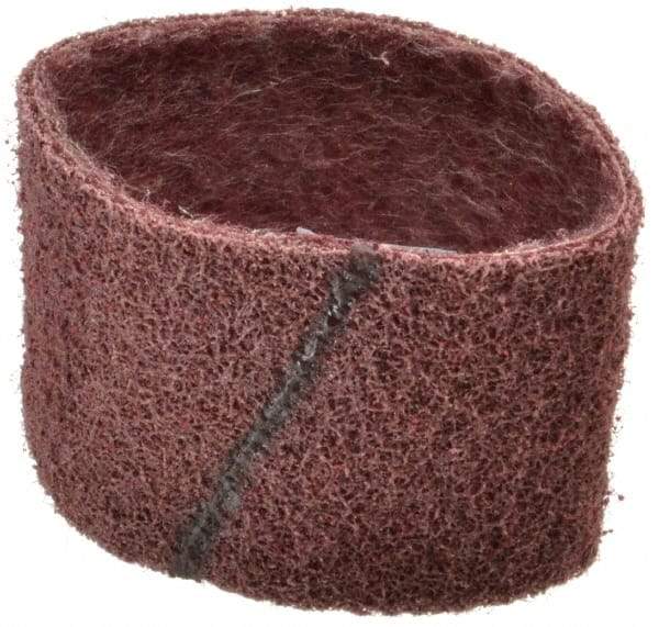 Brite Star - 3" Wide x 10-11/16" OAL, 120 Grit, Aluminum Oxide Abrasive Belt - Aluminum Oxide, Medium, Nonwoven, Series SC-BS - Benchmark Tooling