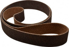 Brite Star - 3" Wide x 132" OAL, 80 Grit, Aluminum Oxide Abrasive Belt - Aluminum Oxide, Coarse, Nonwoven, Series SC-BS - Benchmark Tooling