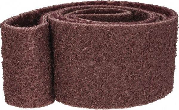 Brite Star - 2-1/2" Wide x 60" OAL, 120 Grit, Aluminum Oxide Abrasive Belt - Aluminum Oxide, Medium, Nonwoven, Series SC-BS - Benchmark Tooling