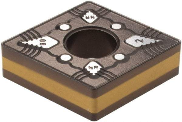 Iscar - CNMG642 NR Grade IC8350 Carbide Turning Insert - TiCN/Al2O3/TiN Finish, 80° Diamond, 3/4" Inscr Circle, 1/4" Thick, 1/32" Corner Radius - Benchmark Tooling