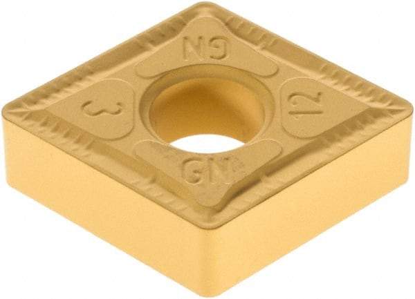 Iscar - CNMG643 GN Grade IC9350 Carbide Turning Insert - TiCN/Al2O3/TiN Finish, 80° Diamond, 3/4" Inscr Circle, 1/4" Thick, 3/64" Corner Radius - Benchmark Tooling