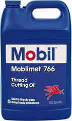 Mobil - Mobilmet 766, 1 Gal Bottle Cutting Fluid - Straight Oil, For Automatic Lathe Operations, Broaching, Gear Shaving, Milling, Parting-Off, Planing, Shaping, Tapping, Threading - Benchmark Tooling