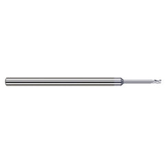 Variable Helix End Mills for Aluminum Alloys - 0.1875″ (3/16″) Cutter Diameter × 0.2850″ Length of Cut × 1.0000″ (1″) Reach Carbide Square End Mill for Aluminum Alloys, 3 Flutes, TiB2 Coated - Exact Industrial Supply
