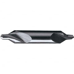 Chicago-Latrobe - #8 Plain Cut 60° Incl Angle High Speed Steel Combo Drill & Countersink - Benchmark Tooling