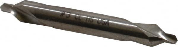 Chicago-Latrobe - #3 Plain Cut 60° Incl Angle High Speed Steel Combo Drill & Countersink - Benchmark Tooling