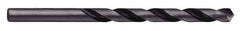 Chicago-Latrobe - 19/64" 118° High Speed Steel Jobber Drill - Oxide Finish, Right Hand Cut, Spiral Flute, Straight Shank, 4-3/8" OAL, Split Point - Benchmark Tooling