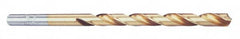 Chicago-Latrobe - Letter Q 118° High Speed Steel Jobber Drill - TiN Finish, Right Hand Cut, Spiral Flute, Straight Shank, 4-3/4" OAL, Standard Point - Benchmark Tooling
