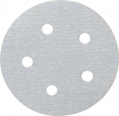 Made in USA - 5" Diam, 400 Grit, Silicon Carbide Hook & Loop Disc - Super Fine Grade, Coated, B Weight Paper Backing, - Benchmark Tooling