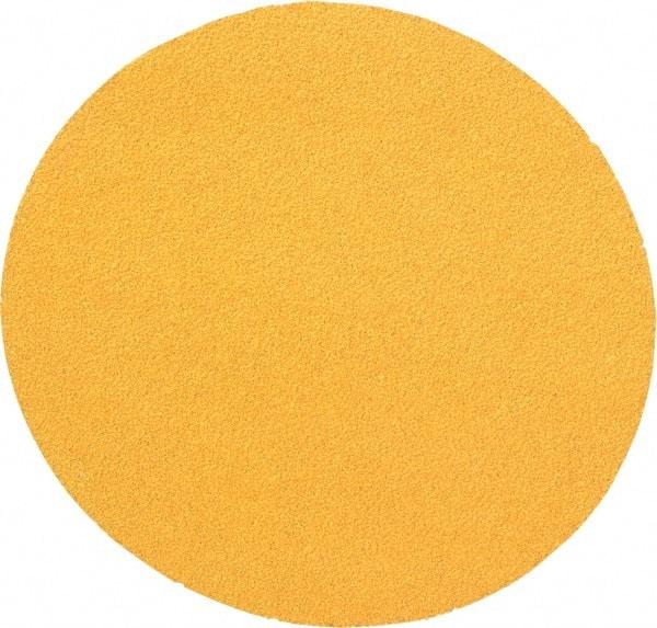 Made in USA - 6" Diam, 40 Grit, Aluminum Oxide Hook & Loop Disc - Coarse Grade, Coated, E Weight Paper Backing, - Benchmark Tooling