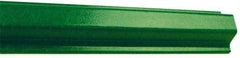 NMC - 6' High, Traffic Sign Post - Composite, Compatible with 18" High x 12" Wide Signs, 3/8" Hole Diam, Green - Benchmark Tooling