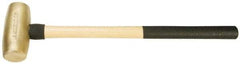 American Hammer - 10 Lb Head 2" Face Brass Head Hammer - 26" OAL, Wood Handle - Benchmark Tooling