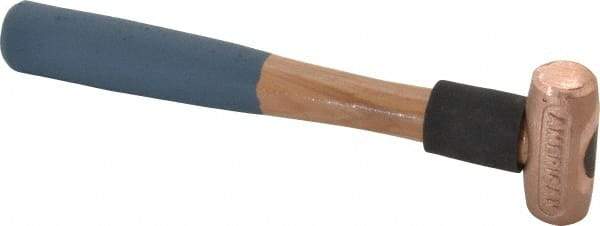 American Hammer - 1/2 Lb Head 1" Face Bronze Nonmarring Hammer - 10" OAL, Wood Handle - Benchmark Tooling