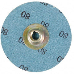 Standard Abrasives - 1-1/2" Disc Diam, 40 Grit, Aluminum Oxide Quick Change Disc - Type S Attaching System, Coated, Brown, Coarse Grade, 20,000 RPM - Benchmark Tooling