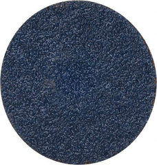 Tru-Maxx - 2" Disc Diam, 50 Grit, Zirconia Alumina Quick Change Disc - Type S Attaching System, Coated, Blue, Coarse Grade, 30,000 RPM - Benchmark Tooling