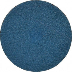 Tru-Maxx - 2" Disc Diam, 60 Grit, Zirconia Alumina Quick Change Disc - Type S Attaching System, Coated, Blue, Medium Grade, 30,000 RPM - Benchmark Tooling