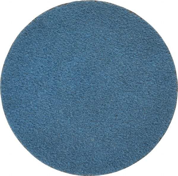 Tru-Maxx - 2" Disc Diam, 80 Grit, Zirconia Alumina Quick Change Disc - Type S Attaching System, Coated, Blue, Medium Grade, 30,000 RPM - Benchmark Tooling