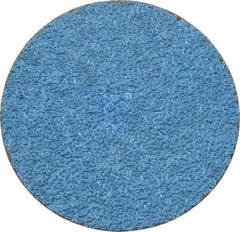 Tru-Maxx - 3" Disc Diam, 36 Grit, Zirconia Alumina Quick Change Disc - Type S Attaching System, Coated, Blue, Very Coarse Grade, 20,000 RPM - Benchmark Tooling