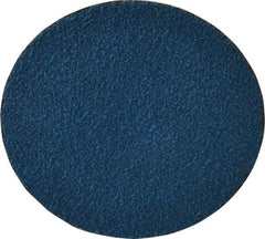 Tru-Maxx - 3" Disc Diam, 50 Grit, Zirconia Alumina Quick Change Disc - Type S Attaching System, Coated, Blue, Coarse Grade, 20,000 RPM - Benchmark Tooling