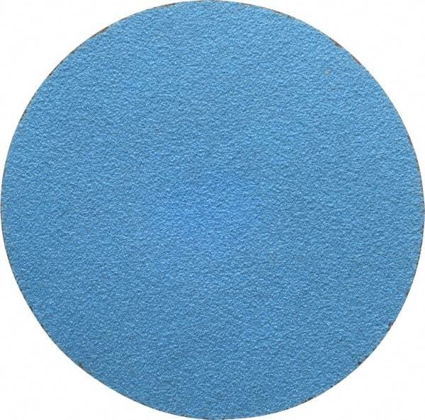 Tru-Maxx - 3" Disc Diam, 80 Grit, Zirconia Alumina Quick Change Disc - Type S Attaching System, Coated, Blue, Medium Grade, 20,000 RPM - Benchmark Tooling