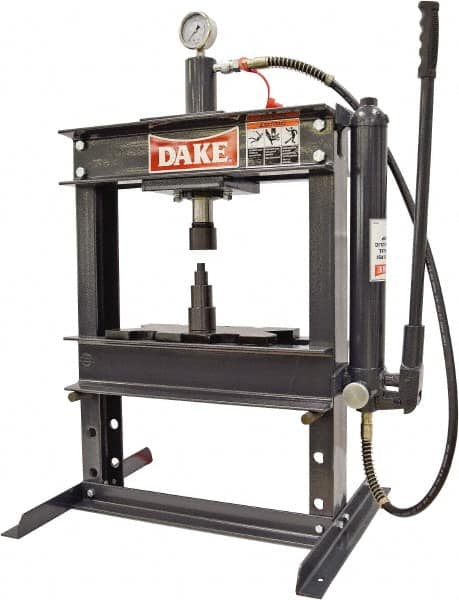 Dake - 10 Ton Hydraulic Shop Press - 6 Inch Stroke - Benchmark Tooling