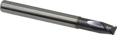 Accupro - 6mm Diam 2 Flute Solid Carbide 1mm Corner Radius End Mill - Benchmark Tooling